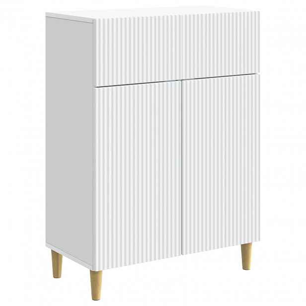 vidaXL Servírovací skříň Bílá 66 x 34,5 x 90 cm Kompozitní dřevo