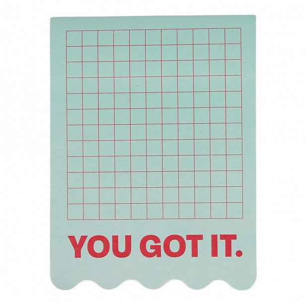 EVERYDAY Samolepicí lístečky "You Got It" - zelená