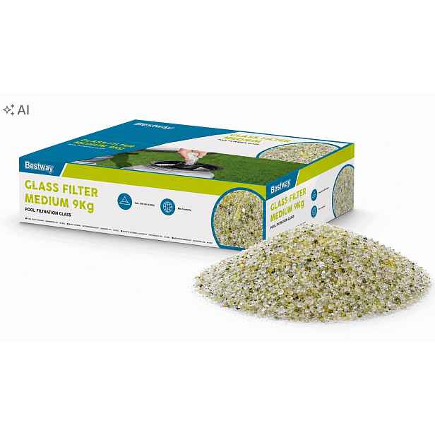Sklo Bestway Glass Filter Medium 9 kg 0,5–1,2 mm pro čerpadla