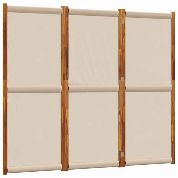 vidaXL 3dílný paraván taupe 210 x 180 cm