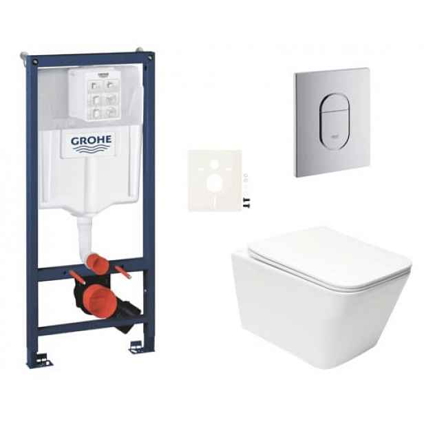 Závěsný wc set do lehkých stěn / předstěnová montáž Swiss Aqua Technologies Infinitio SIKOGRSIN12A