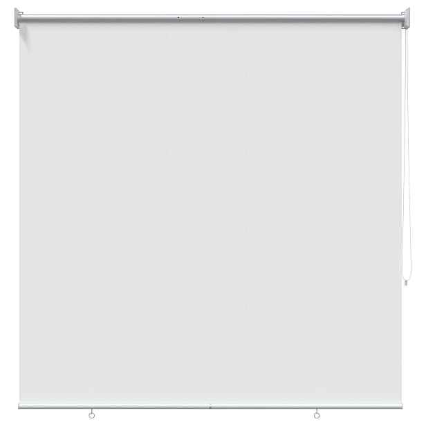 vidaXL Venkovní roletová clona s UV ochranou Bílá 100 x 230 cm (Š x V)