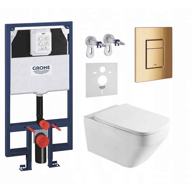7v1 Sada Wc, Stelaz Grohe Slim Wc Mísa Imprese Tornado Tlačítko
