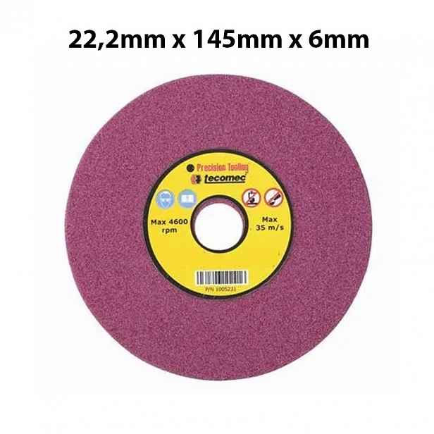 Brusný kotouč na ostření řetězů růžový 22,2 mm x 145 mm x 6,0 mm