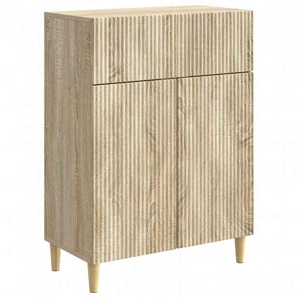 vidaXL Servírovací skříň Dub sonoma 66 x 34,5 x 90 cm Kompozitní dřevo
