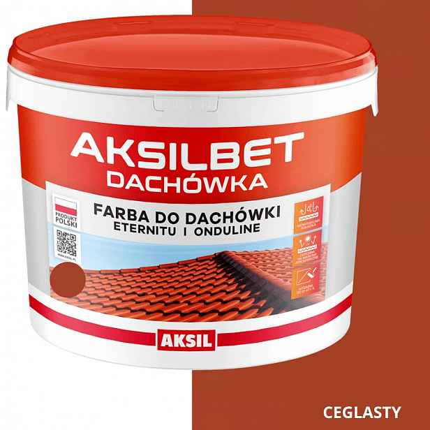 Aksilbet Střešní Taška Barva Na Střechu 5L Cihlová 8004