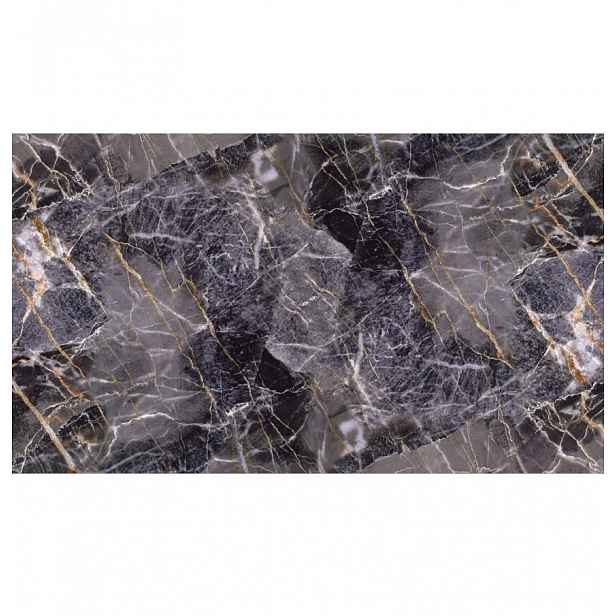 Dekorativní panel samolepicí z Pvc černo-zlatý mramor 280x60 cm