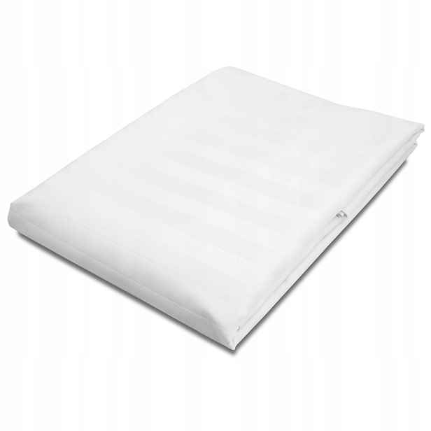 Prostěradlo satén bambusovo-bavlněný Stripe WHITE/160x240