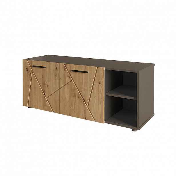 Vicco BOTNÍK Irma Antracit/Artisan 106 x 43 cm se 2 dveřmi