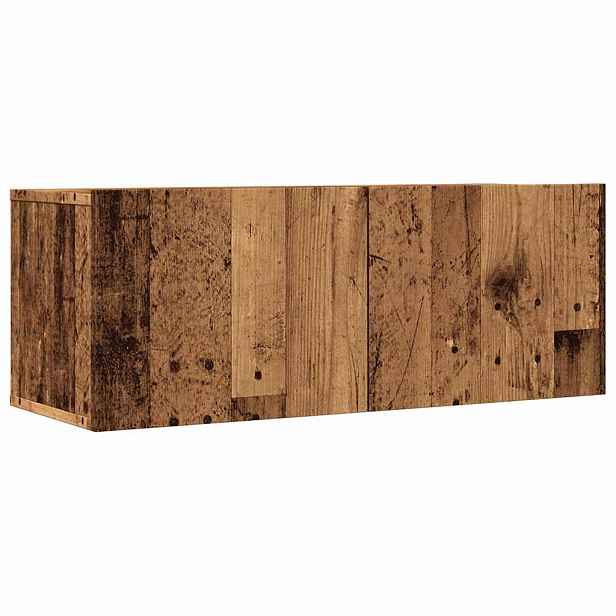 vidaXL TV skříňky nástěnné 2 ks old wood 80 x 30 x 30 cm