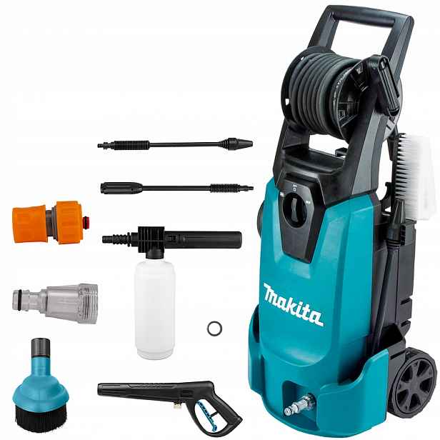 Vysokotlaká myčka Makita HW1300 1800 W 130 bar 10 m, systém Total Stop