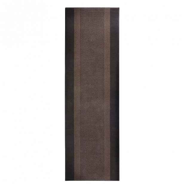 Hnědý běhoun Hanse Home Monica, 80 x 500 cm