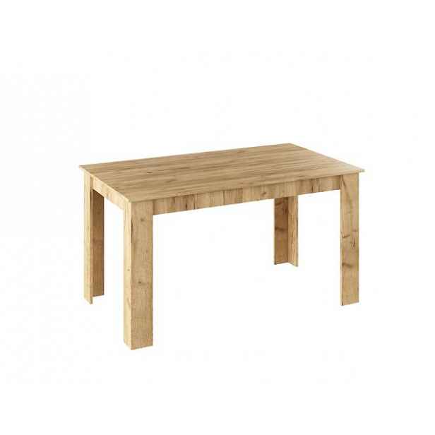 Jídelní stůl, dub artisan, 140x80, GENERAL NEW