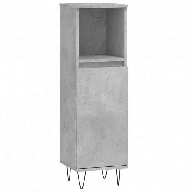 vidaXL Koupelnová skříňka betonově šedá 30x30x100 cm kompozitní dřevo