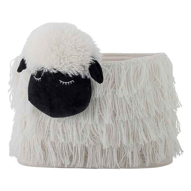 Bílý látkový dětský koš na hračky 40x25x30 cm Dolly – Bloomingville Mini
