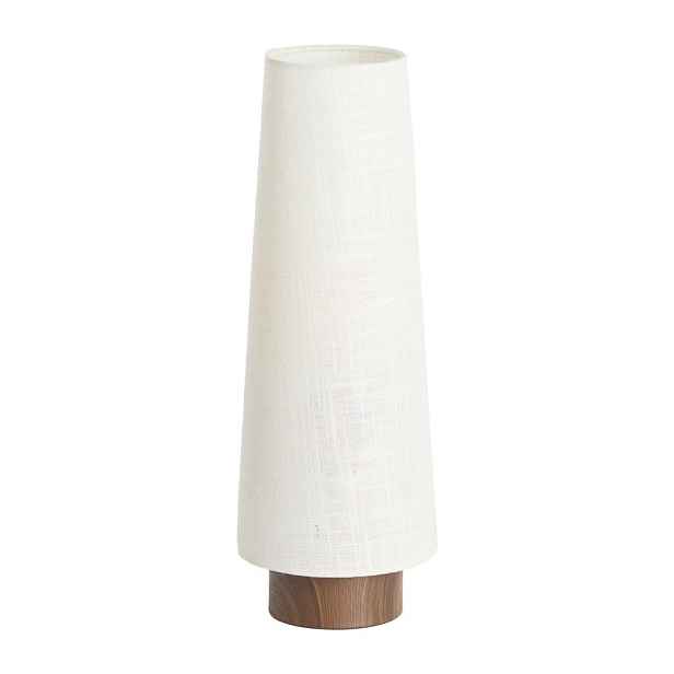 Krémová kovová stolní lampa s textilním stínidlem (výška 42 cm) Howie – Light & Living