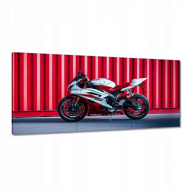 Obrazy 150x70 Bílo-červená Yamaha