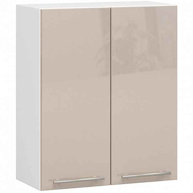 RAUMHIRSCH FURNITURE ZÁVĚSNÁ SKŘÍŇ Bílá, Cappuccino lesklá 72/60/30