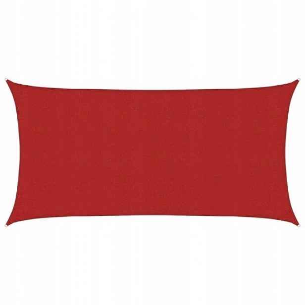 Sluneční plachta zahradní markýza 3 m x 2 m, červený obdélník