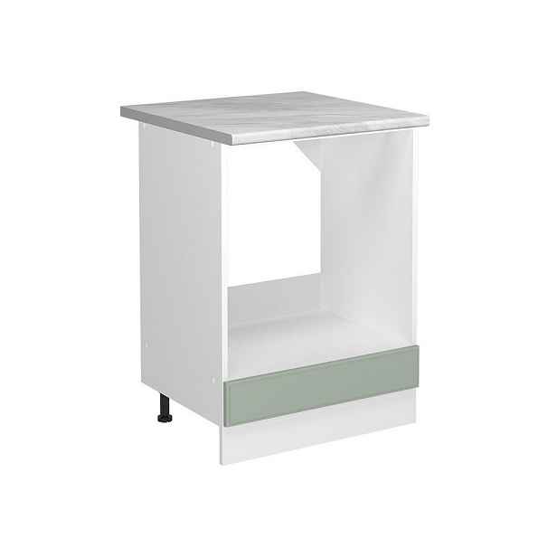 Vicco SKŘÍŇKA NA VESTAVĚNOU TROUBU R-Line, Mint venkovský dům/Bílá, 60 cm pracovná doska Mramor