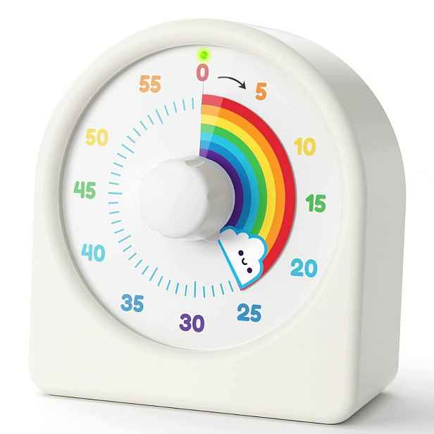 Vizuální Minutka 60 Min Pro Děti Magnet Akumulátor 200 Mah Bílá