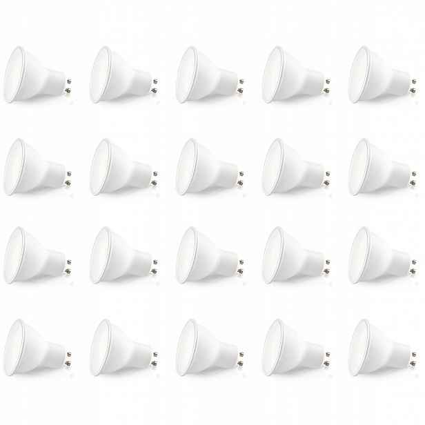 20x Led žárovka GU10 1W 3000K Teplá Barva Lls Sada 20 Ks