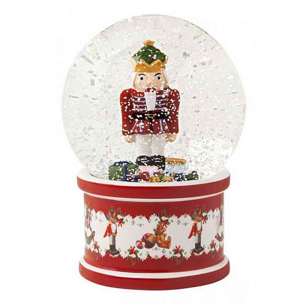 Velké skleněné vánoční sněžítko s Louskáčkem Villeroy & Boch Christmas Toys