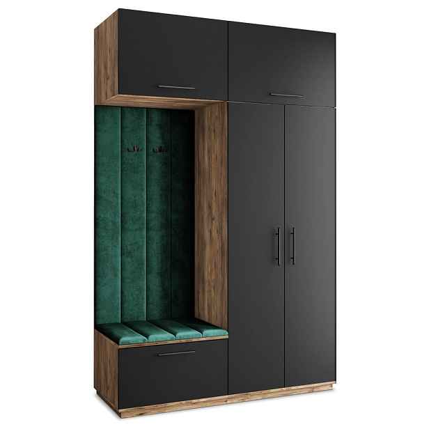 MASSENO MODERNÍ PŘEDSÍŇOVÁ SESTAVA REMA, 150/240/60 cm, dub Lefkas