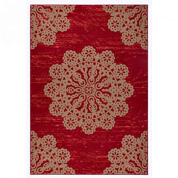 Červený koberec Hanse Home Gloria Lace, 200 x 290 cm