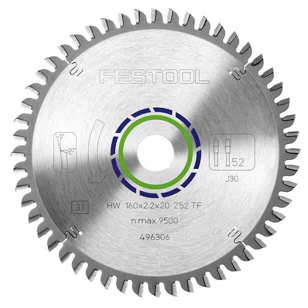 Kotoučová pila na hliník Festool Hw 160 x 2,2 x 20 mm TF52 496306