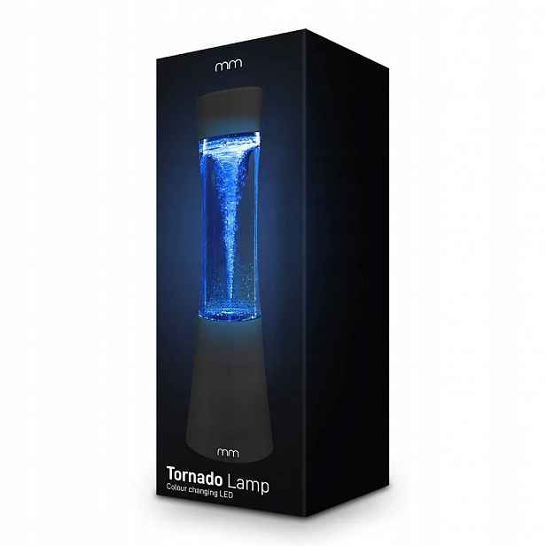 Noční Lampa Ledová Skleněná Tornado Atmosféra 30 CM Dárek Ozdoba