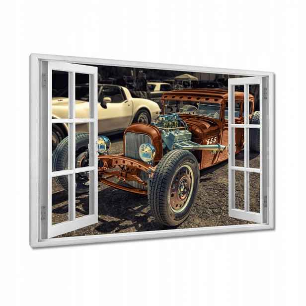 Obrazy 90x60 Americký Hot Rod