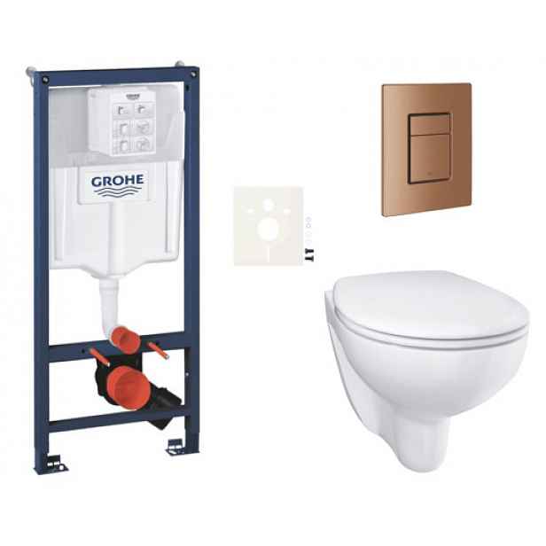 Závěsný wc set do lehkých stěn / předstěnová montáž Grohe Bau Ceramic SIKOGRSBAUSCDL0
