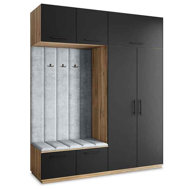 MASSENO MODERNÍ PŘEDSÍŇOVÁ SKŘÍŇ REMA, 200/240/60 cm, dub Wotan