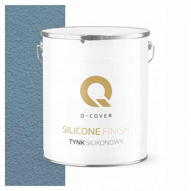 Silikonová Fasádní Omítka Modrá F126 7KG Beránek Granulace 1.5mm