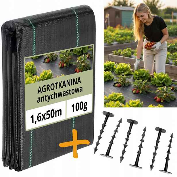 Agrotextilie 100g Školkařská podložka 1,6x50 špendlíky