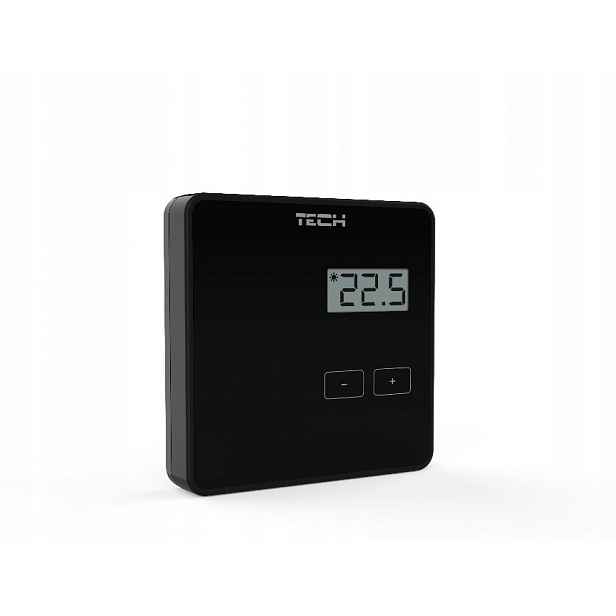 Bezdrátový Pokojový Regulátor Tech R-8B Černý