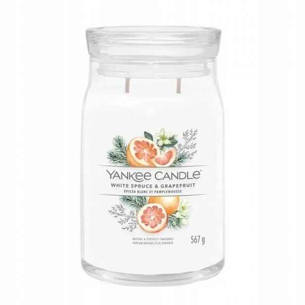 Yankee Candle Signature svíčka velká White Spruce & Grapefruit