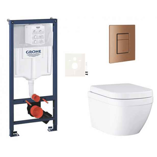 Závěsný wc set do lehkých stěn / předstěnová montáž Grohe Euro Ceramic SIKOGRSEUSCDL0