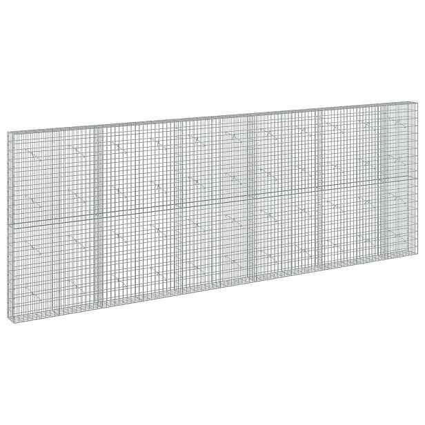 vidaXL Gabion s drátem 5 mm a síťkou 5x10 cm 550x20x200 cm