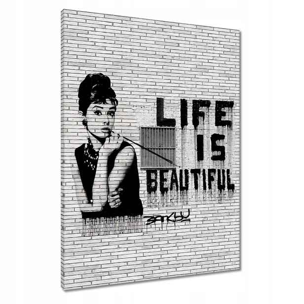 Obrazy 60x80 Banksy Life jsou krásné
