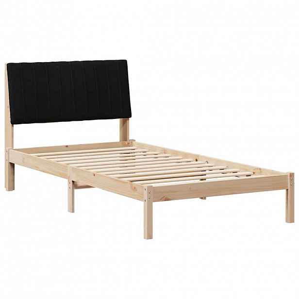 vidaXL Rám postele s čelo Hnědá 100 x 200 cm Masivní borové dřevo