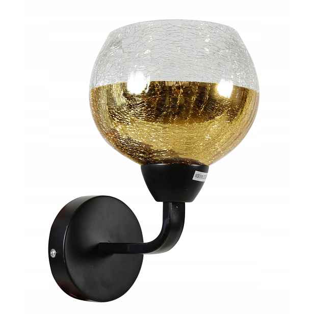 Nástěnné svítidlo Cromina černé sklo E27 1x Candellux