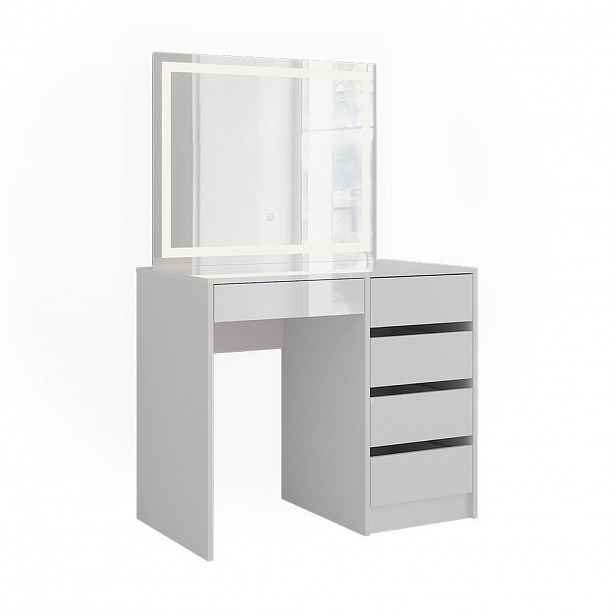 Vicco TOALETNÍ STOLEK Sherry Bílá/bílý vysoký lesk 89.8 cm 5 dílů