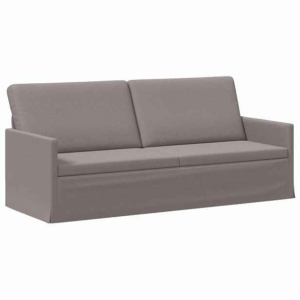 vidaXL 3-místná pohovka Taupe 190 x 81 x 82 cm Textil