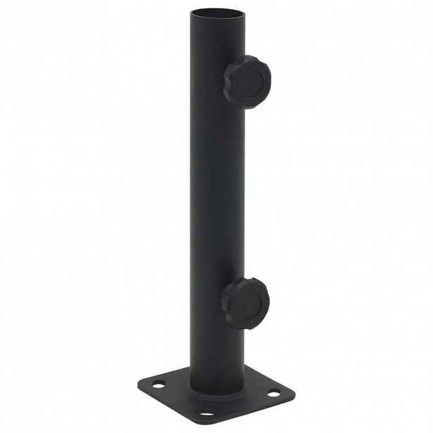 vidaXL Základna pro slunečník pro tyč Ø 32/34/38 mm matná černá ocel