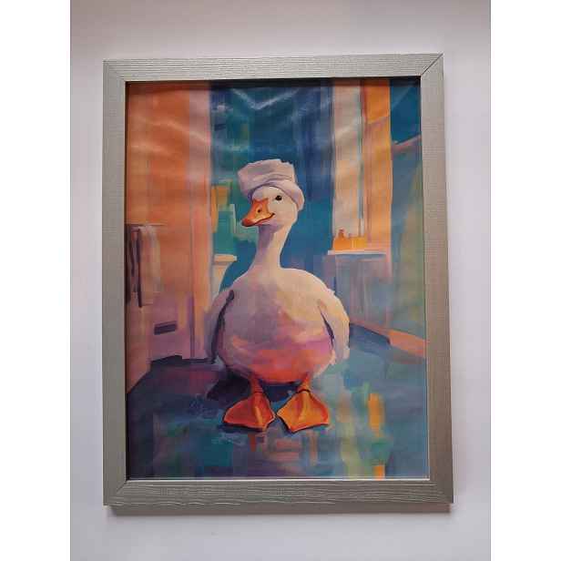 Rámeček borovicový stříbrný 70x100 na fotografii klasický Dřevo boho B1