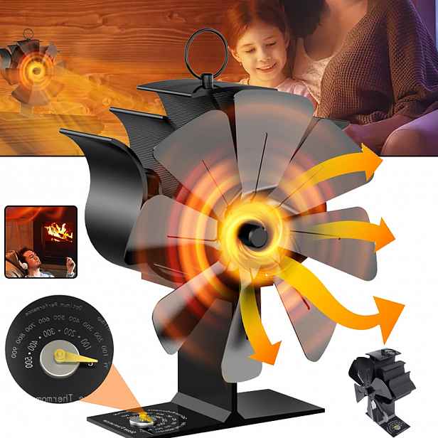 Ventilátor Pro Kamna Bez Elektřiny, Krbový Ventilátor, Ventilátor Pro Kamna