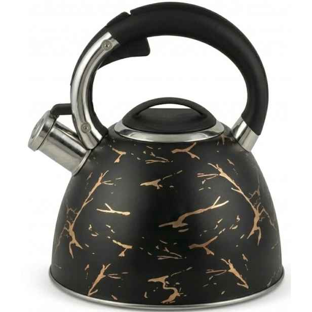 Ocelový Konvice s píšťalkou, barevná, indukční, plynová, 3 l EdenBerg Premium