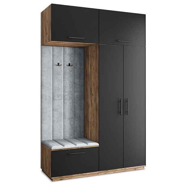 MASSENO MODERNÍ PŘEDSÍŇOVÁ SKŘÍŇ REMA, 150/240/60 cm, dekor dub